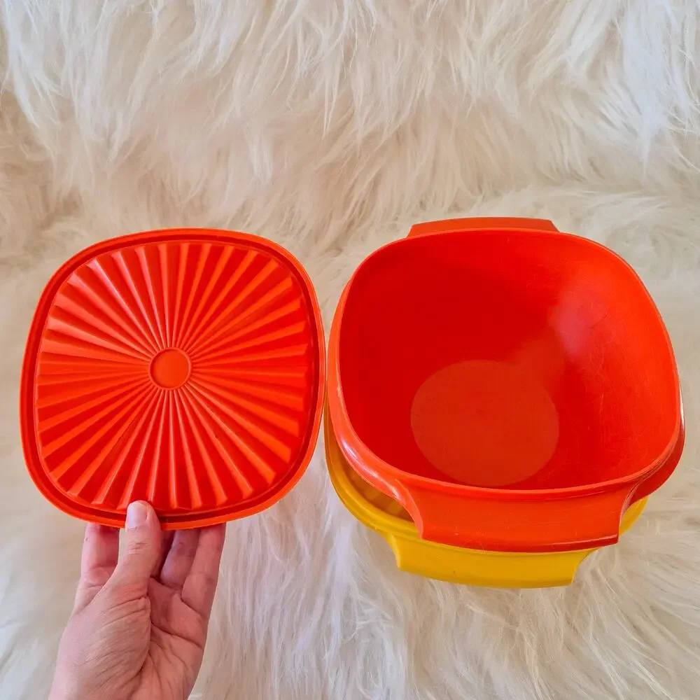 Vintage 1970s Tupperware Servalier Nesting Bowl Set 836 838 840